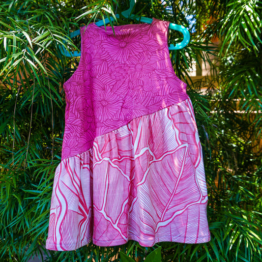 Asymmetrical Dress 🌴 Baby 0M-24M | Palm Springs Casual Prints