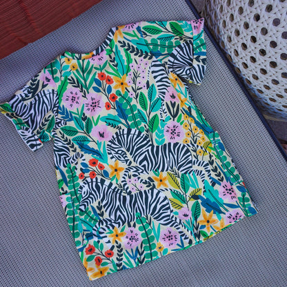 Cool Kid Pocket Dress - Short Sleeve 🌴 Kids 2Y-10Y | Palm Springs Casual Prints
