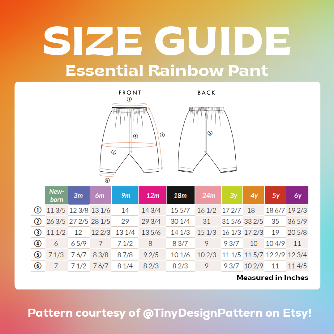 Essential Rainbow Pants 🌈 Kids Sizes 2Y-6Y