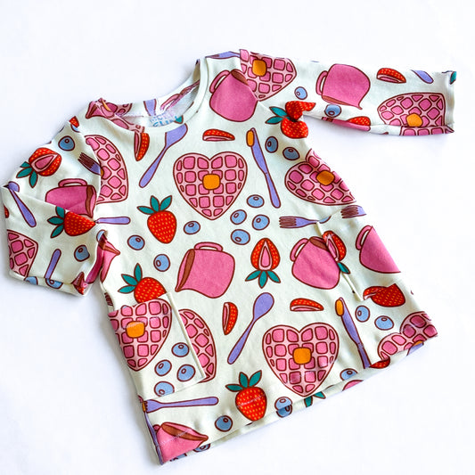 Cool Kid Pocket 💖 Dress Baby 0M-24M | Valentine's Day Prints